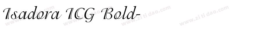 Isadora ICG Bold字体转换